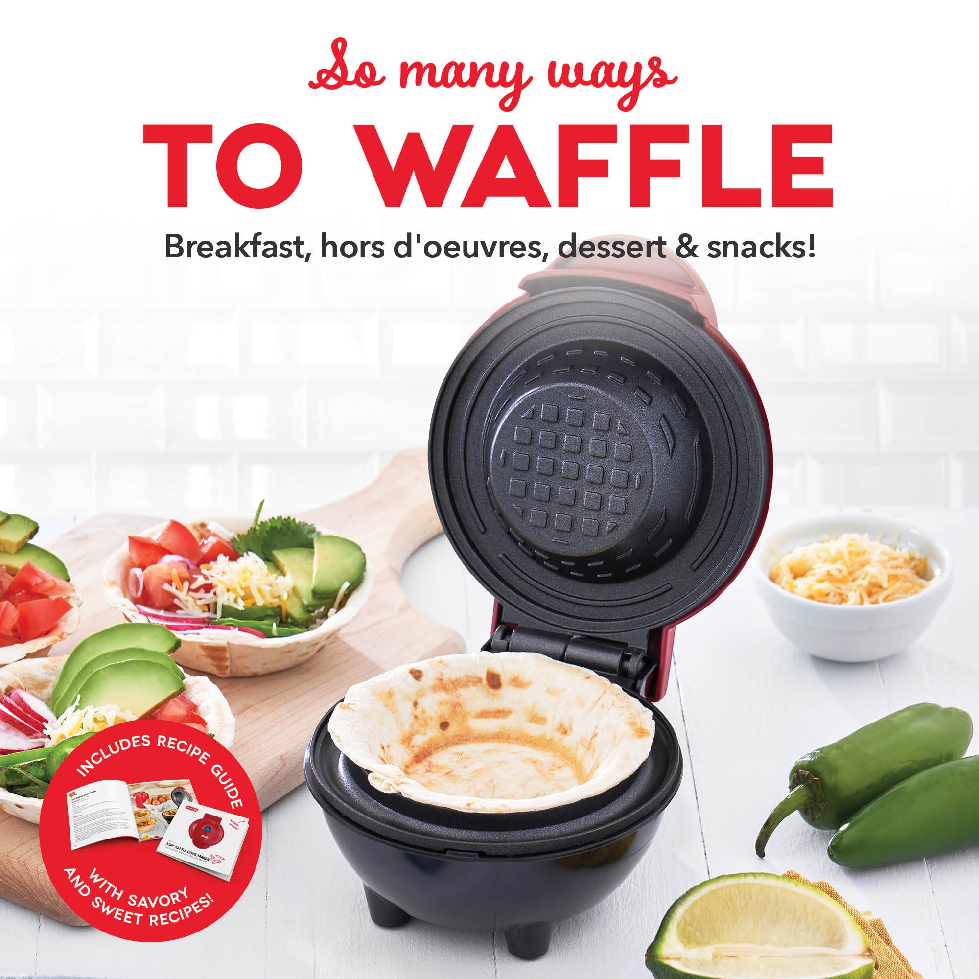 Mini Waffle Bowl Maker